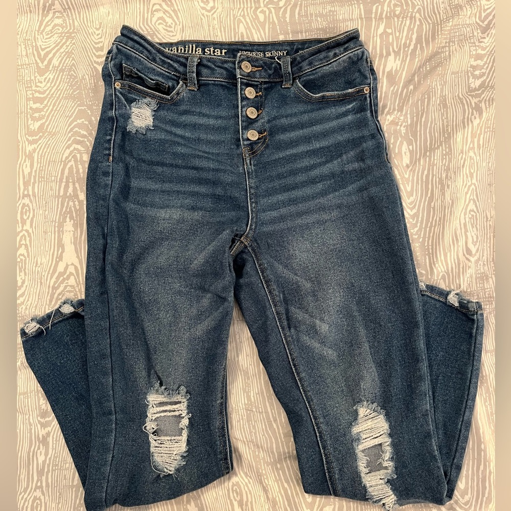 Button-Front Jeans